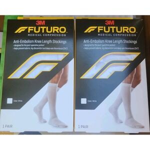 Futuro Knee-Length Moderate Compression Stockings - 18-21 mmHg - XL, 2 Pack New!
